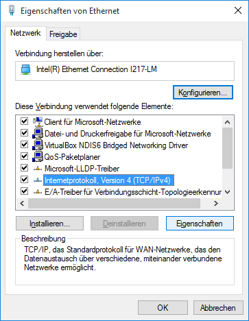 Windows 11 Network Settings dialog